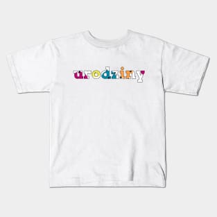 Copia de Feliz cumpleaños con letras coloridas en polaco Kids T-Shirt